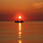 Sylt " Sonnenuntergang am Strand von Westerland"