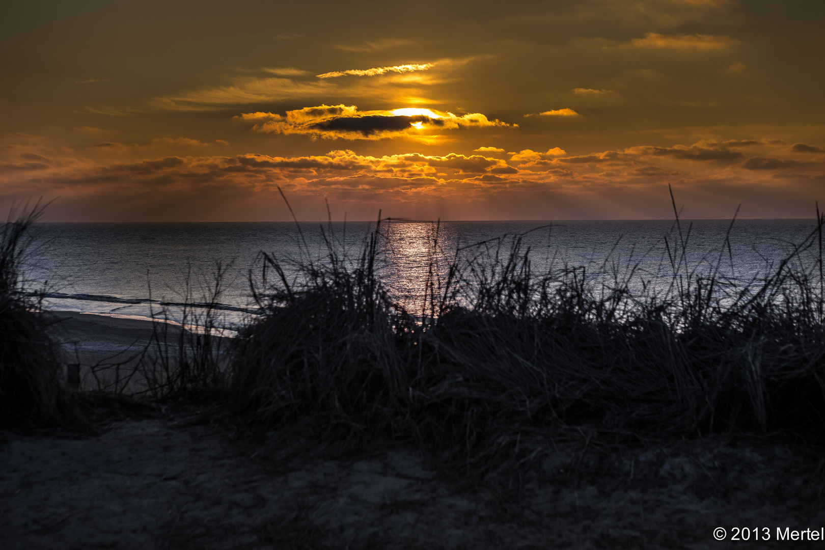 Sylt Sonnenuntergang Wenningstedt 12.02.2013