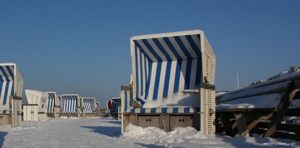 Sylt Strandkörbe am Kampener Strand