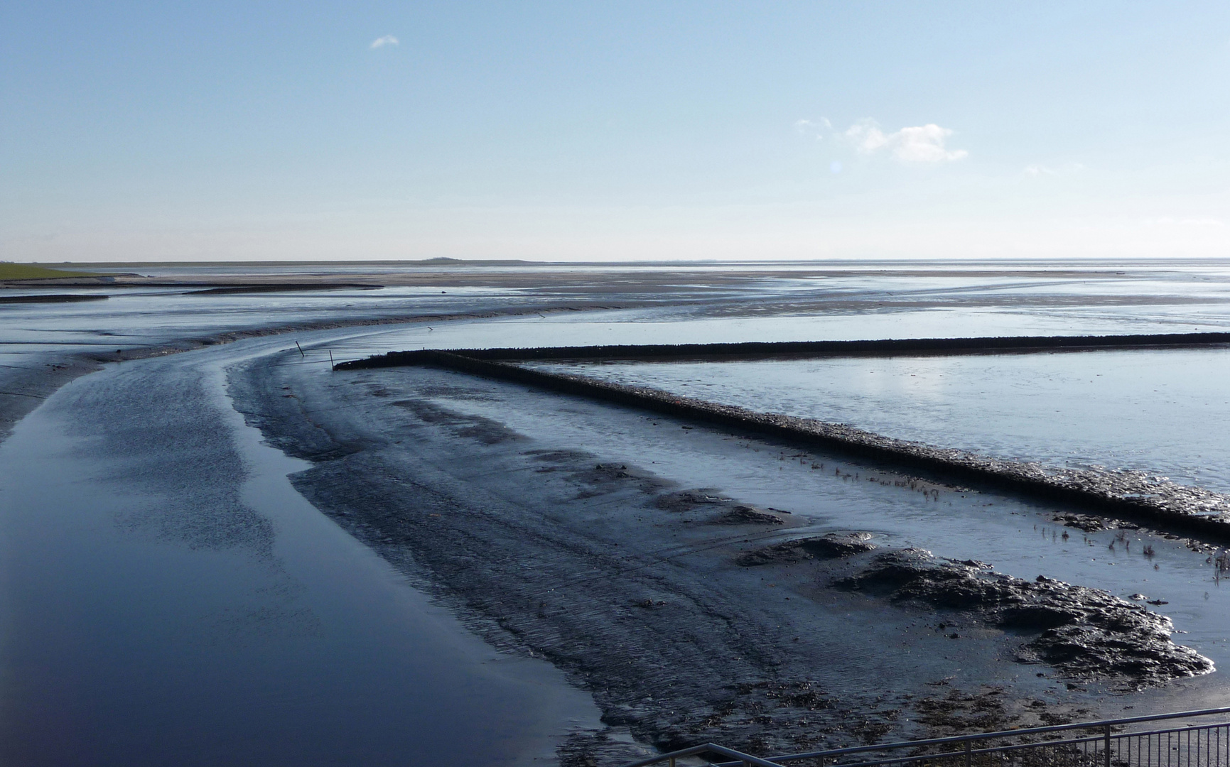 Sylt, Watt am Rantumer Becken im Winter