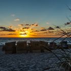 Sylt Wenningstedt Sonnenuntergang am Strand