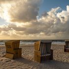 Sylt. Wenningstedter Strand. Goldene Stunde.