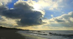 Sylt, Wetterkapriolen am Strand vom Klappholttal