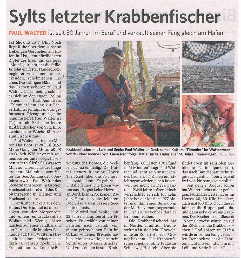 Sylts letzter Krabbenfischer