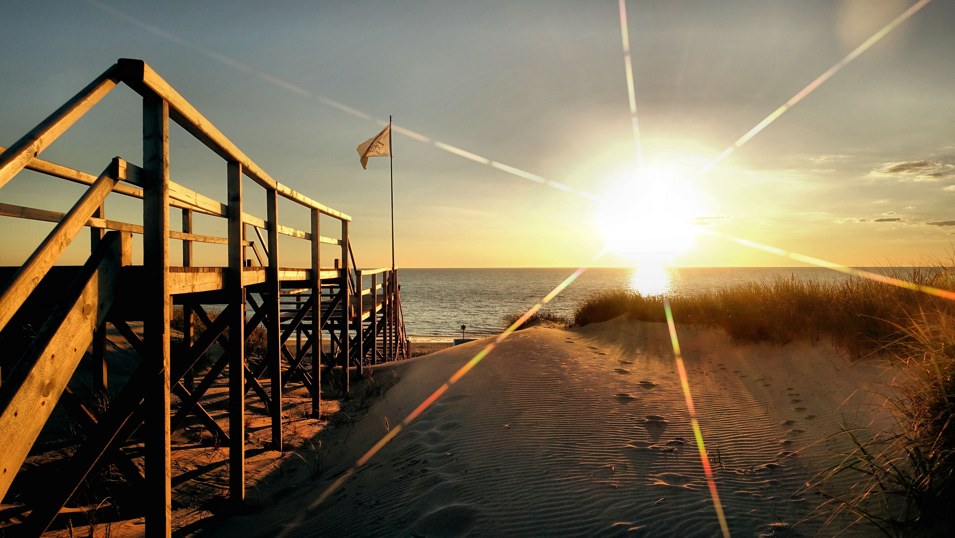 Sylt/Westerland im Sonnenlicht