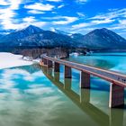 Sylvensteinsee mit Faller-Klamm-Brücke