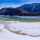 Sylvensteinstausee (Panorama aus 12 Fotos)