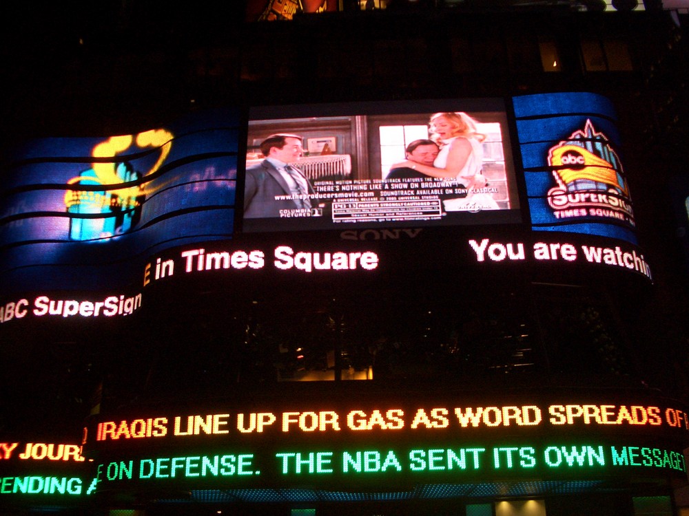 Sylvester am Time Square