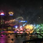 Sylvesterfeuerwerk in Hong Kong