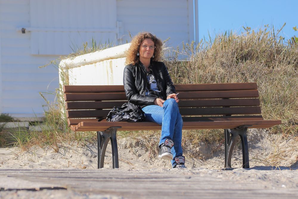 Sylvie am Strand von Pelzerhaken