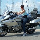 Sylvie auf BMW K1600 GTL