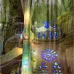 Symbiose Sagrada Familia und Frühlingswald