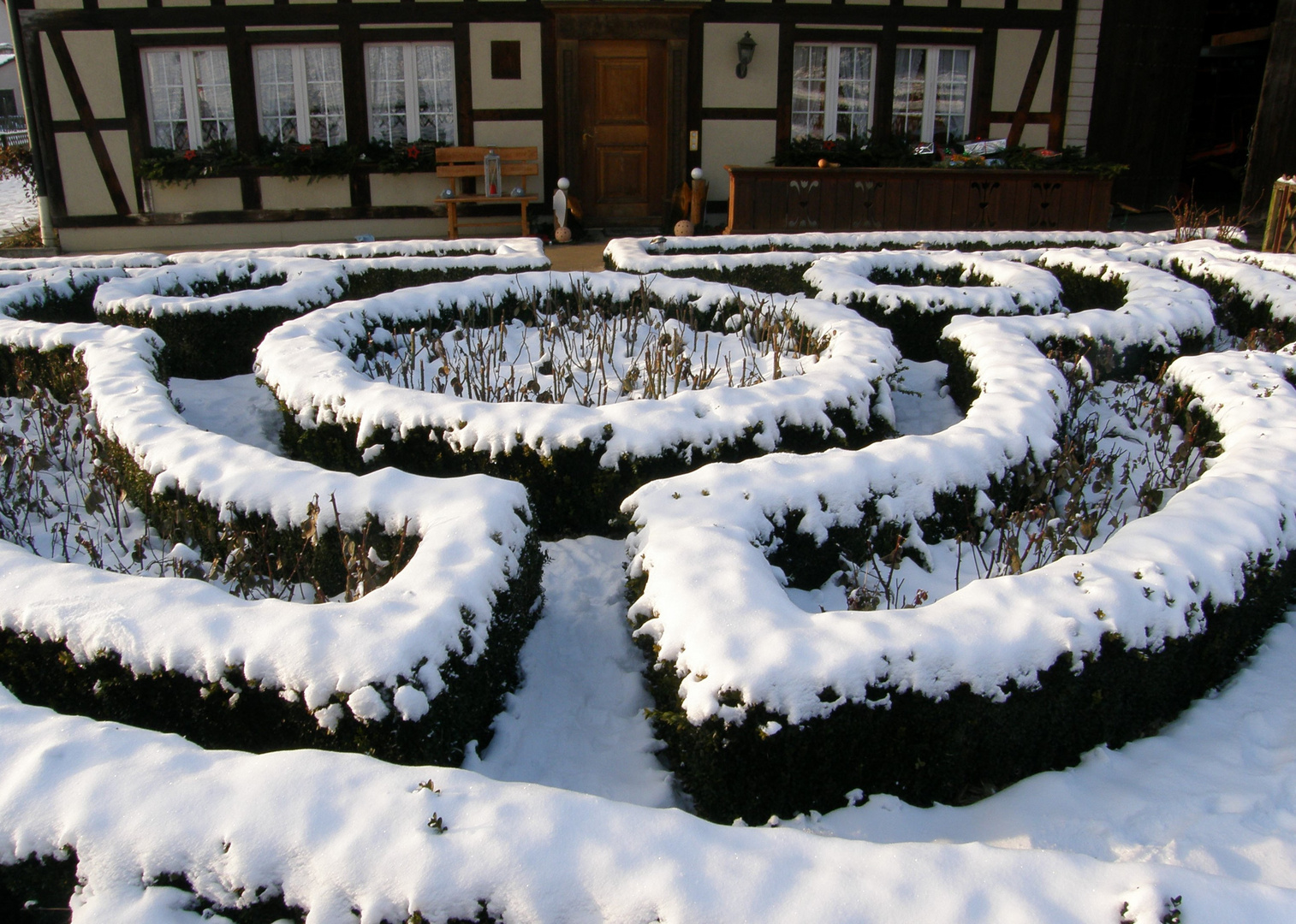 symmetrischer Bauerngarten...