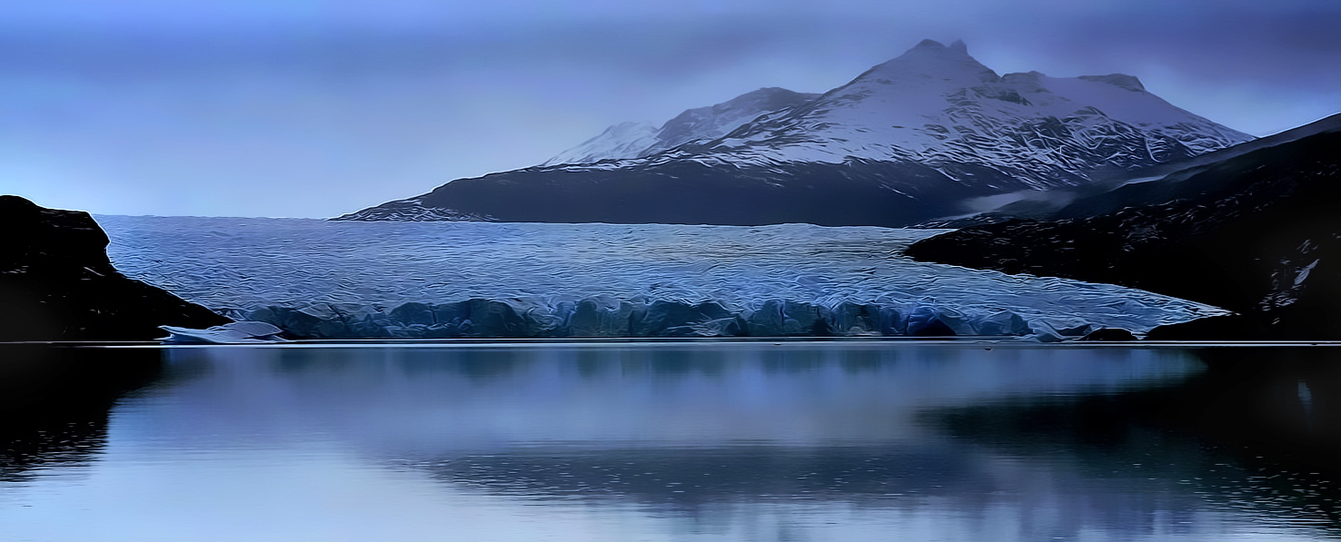 symphony in blue. Grey-Gletscher , Argentina