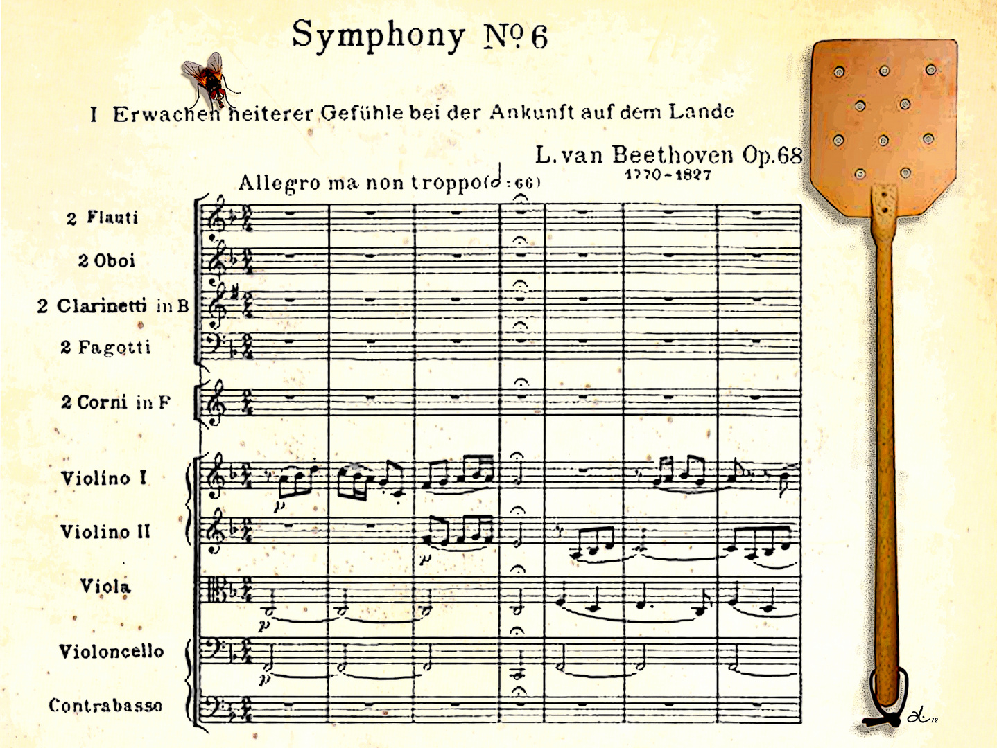 Symphony mit dem Fliegenklatsch (Pastorale Naturliebe)