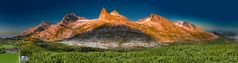 Syv Søstre oder Alpenglühen ohne Alpen