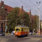 Szczecin: Ein sehr gut gepflegter Arbeitswagen unterwegs