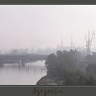Szczecin in the fog