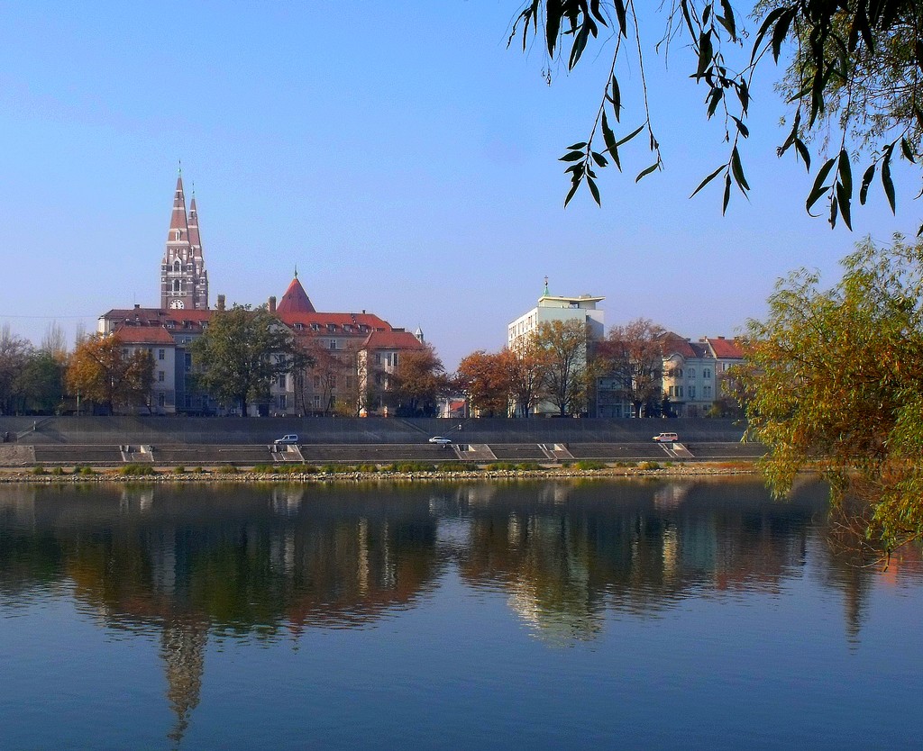 Szeged and Tisza river