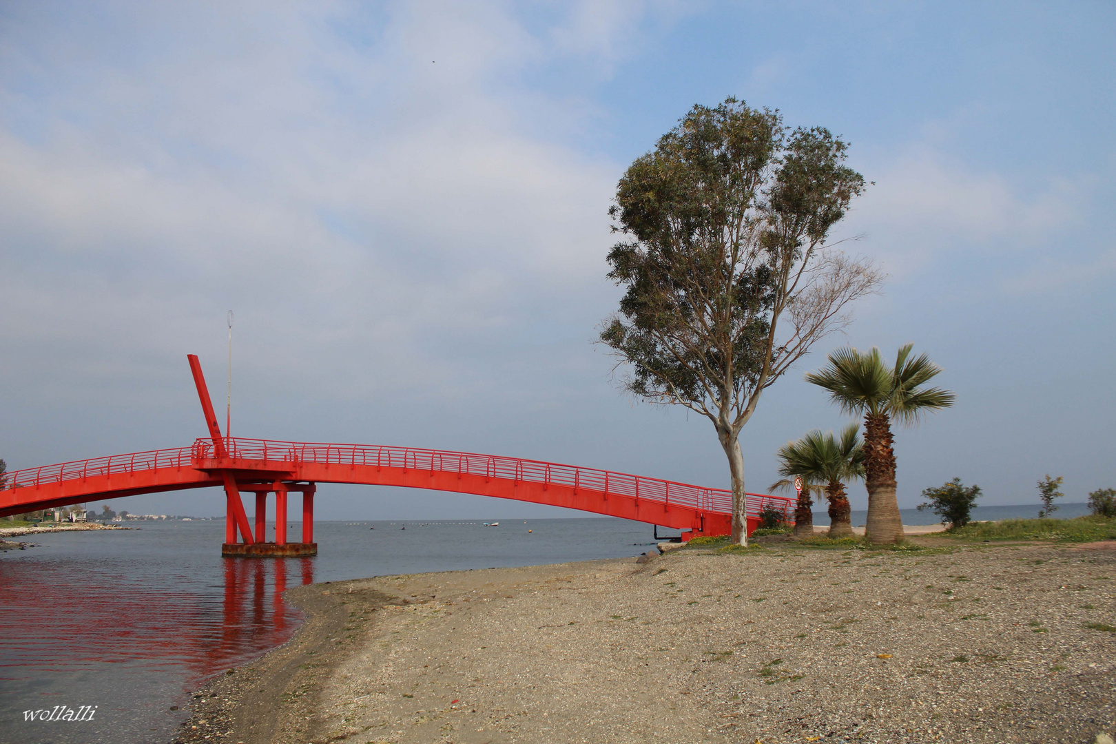 Szene am Meer in Izmir Türkei