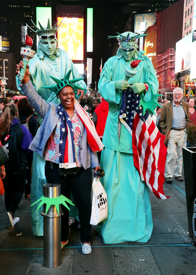 Szene am Time Square NYC