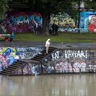 Szene am Wiener Donaukanal....