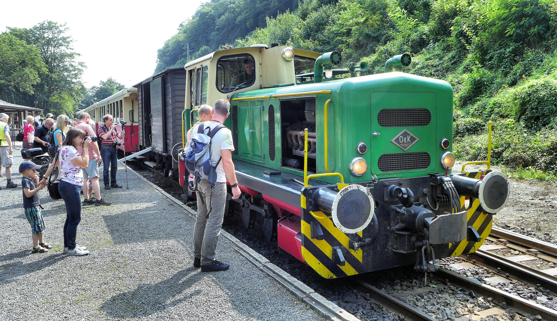 Szene an der Brohltalbahn 2017