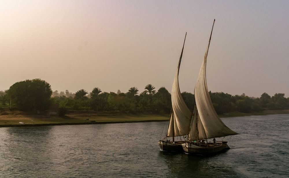 Szene auf dem Nil