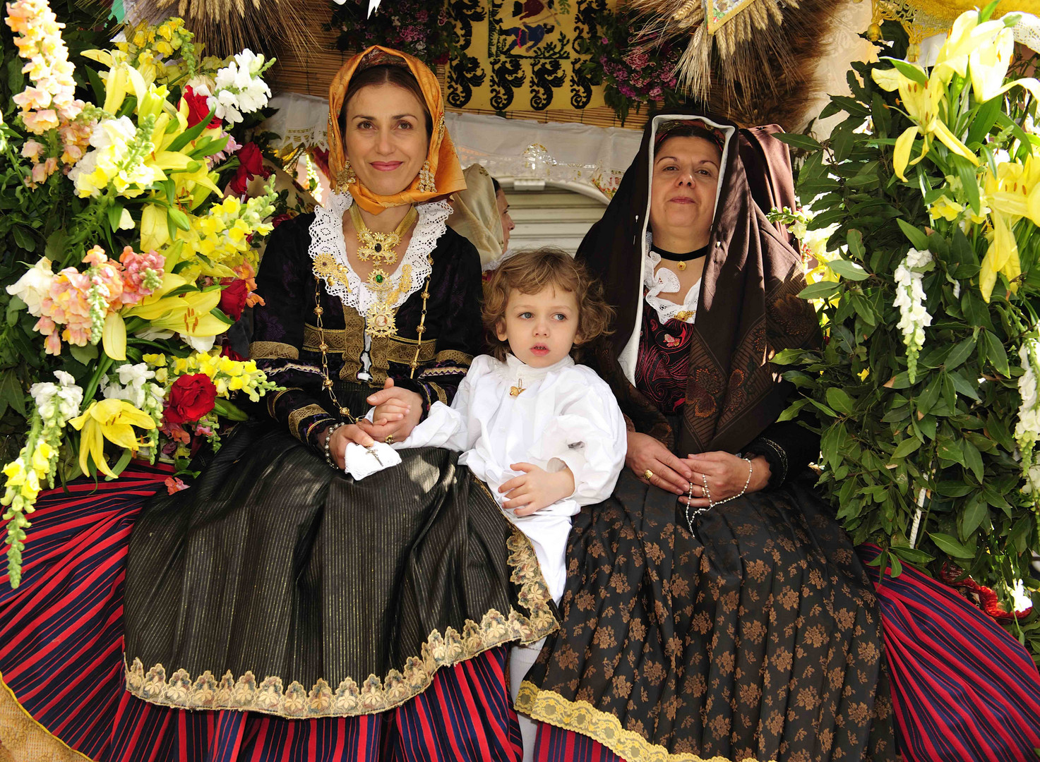 Szene auf dem Sant´Efisio Fest in Cagliari