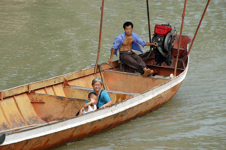 Szene auf dem yangtze