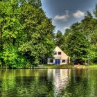 Szene im Alsterkanal Hamburg ( HDR )