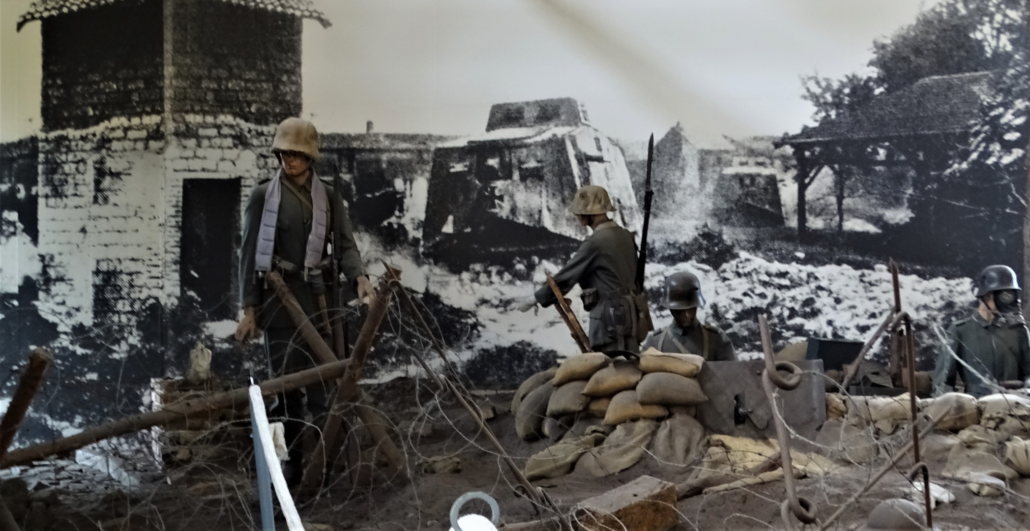 Szene im Panzermuseum Munster