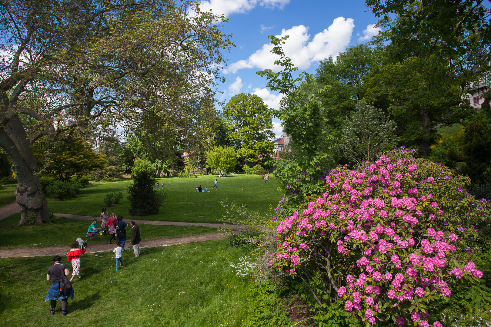 Szene im Schlosspark Bad Homburg