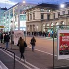 Szenerie am Bahnhofsplatz Winterthur