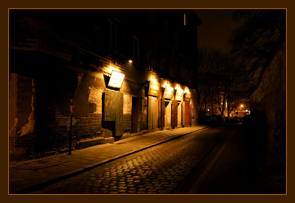 Szeroka Straße in Judenviertel Kazimierz