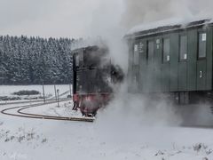 T3 in voller Fahrt kurz vor Münsingen