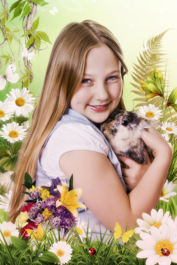 Tabea beim Osterfotoshooting 2014