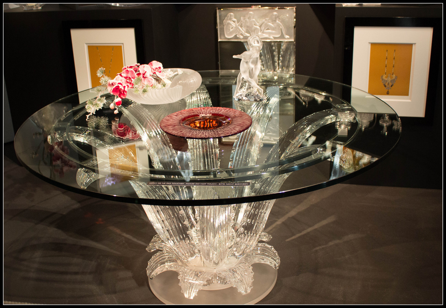 Table en cristal Lalique