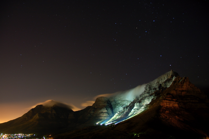 Tablemountain at night