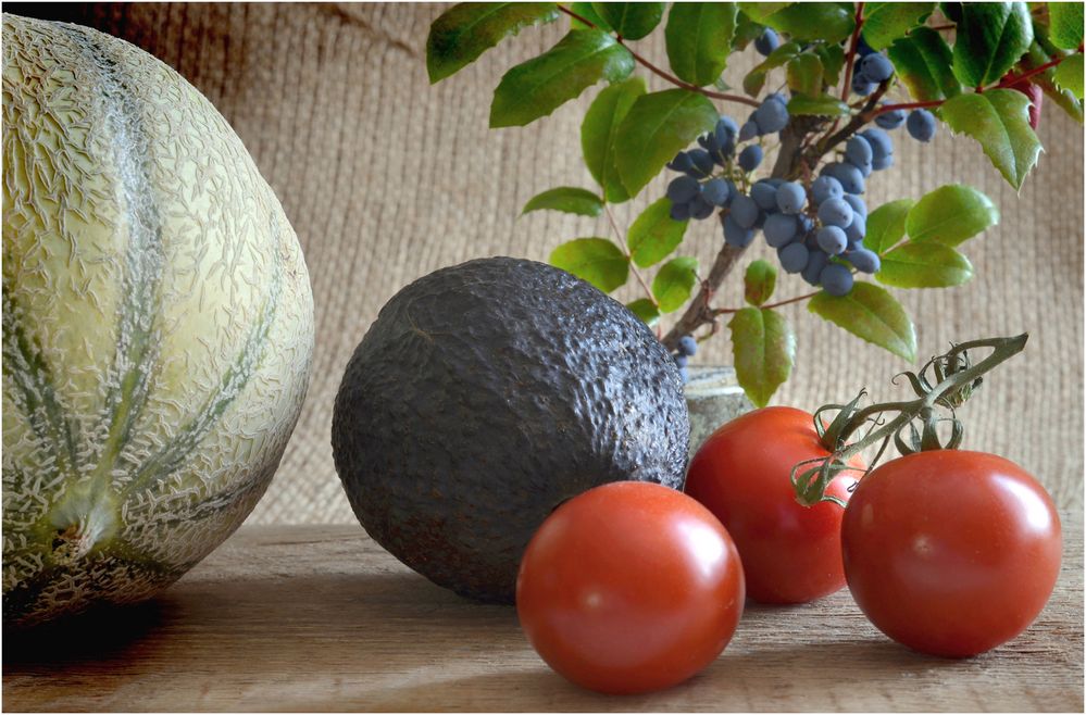 Tabletop mit Tomaten