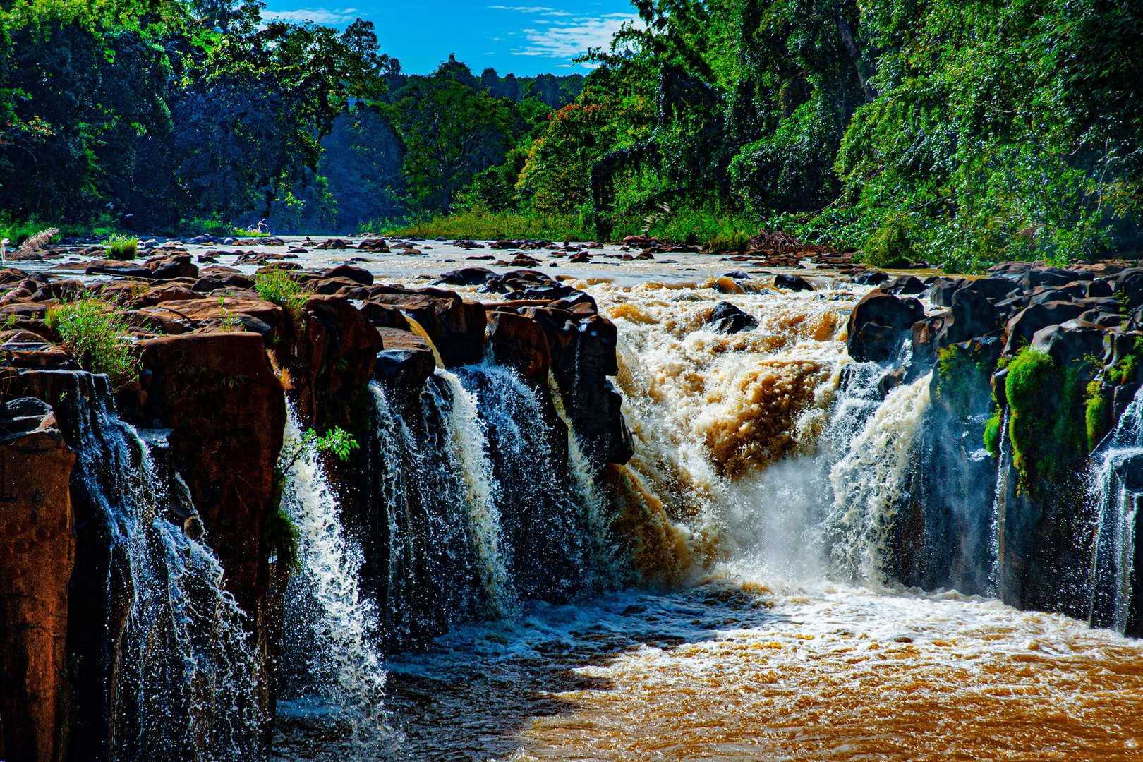 Tad Pasuam waterfall in Bolaven