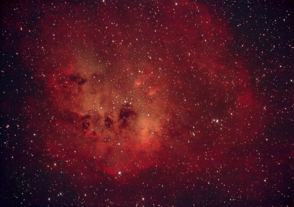 Tadpoles Nebula IC 410 im Sternbild Fuhrmann