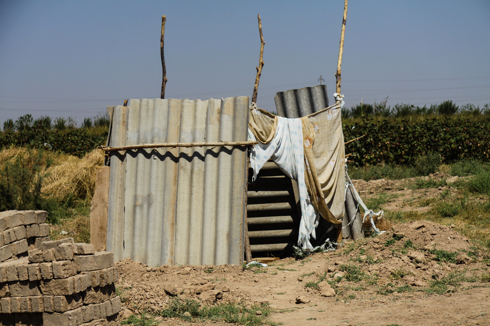 Täglich gebrauchte Latrine