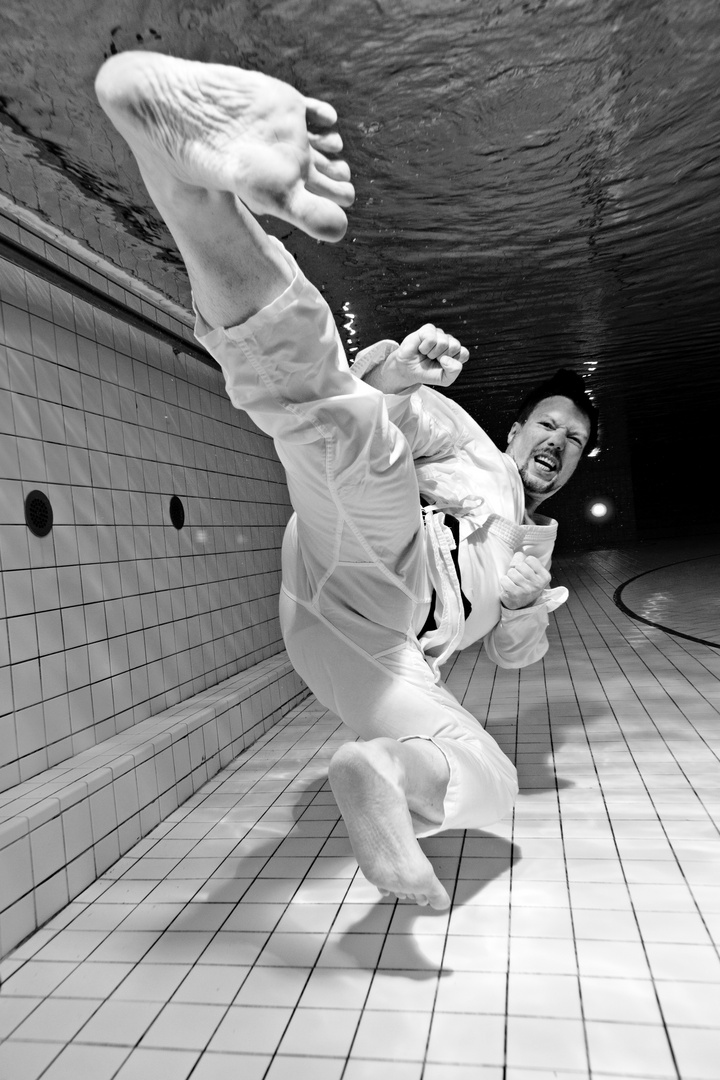 Taekwondo Unterwasserfotografie