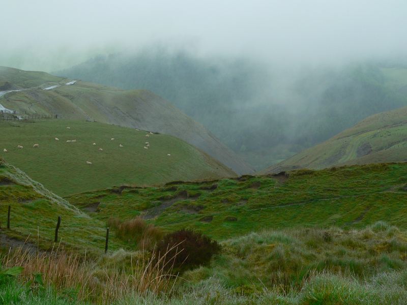 Täler im Nebel