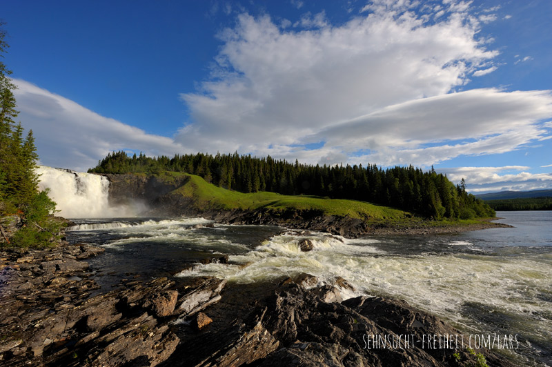 Tännforsen Wasserfall in Schweden