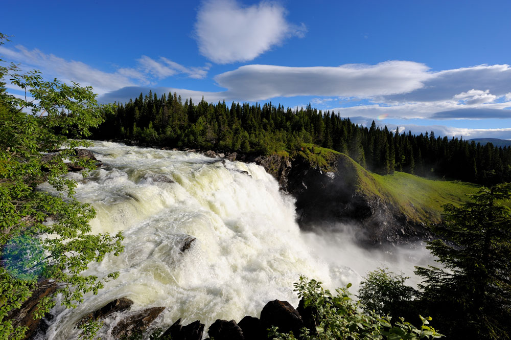 Tännforsen Wasserfall in Schweden