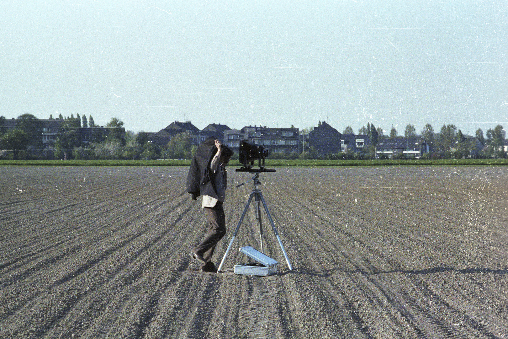 Tänzelnder Fotograf