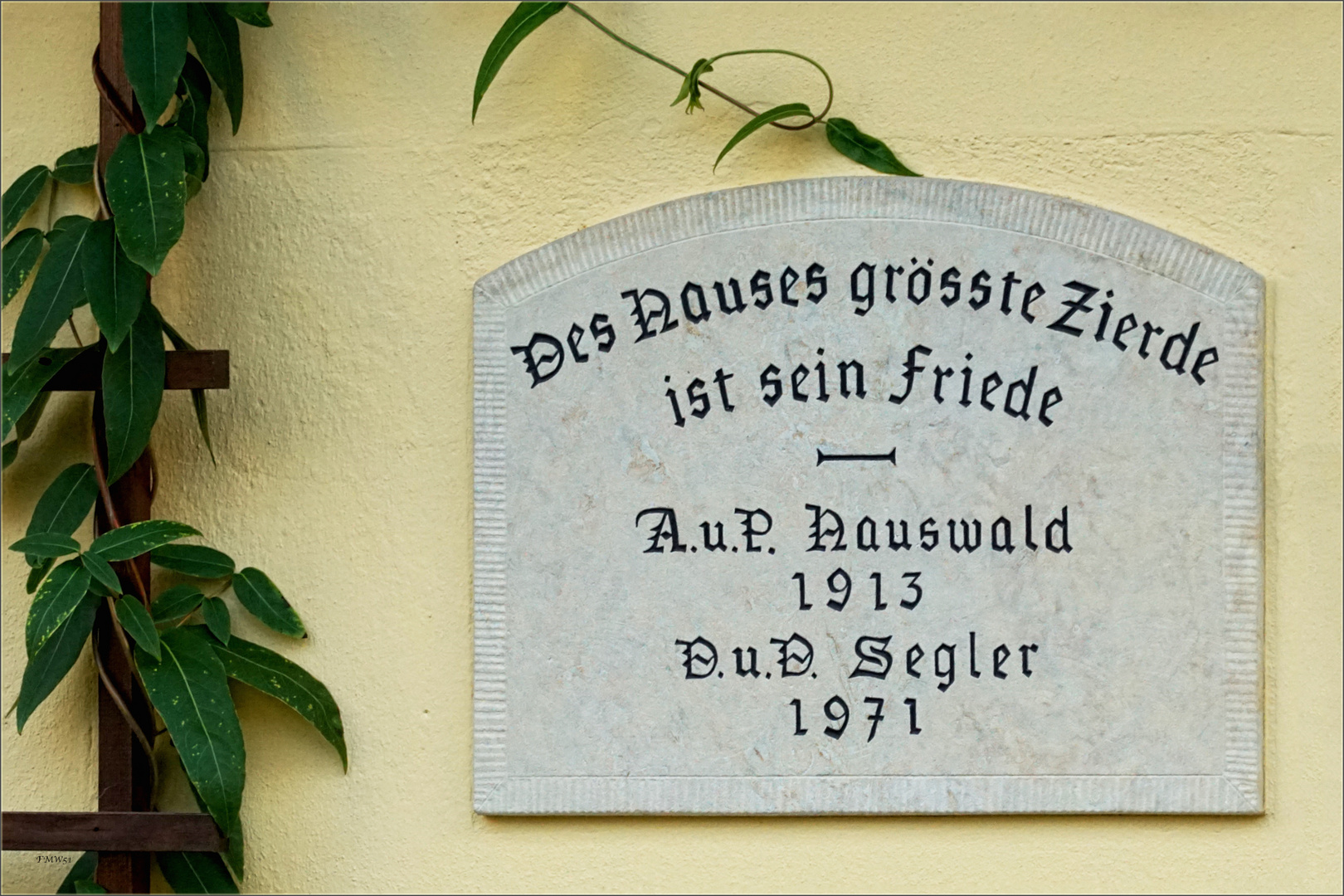 Tafel an Villa Eigenheimberg No. 1 in Dresden
