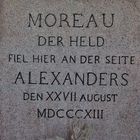Tafel beim Moreaudenkmal